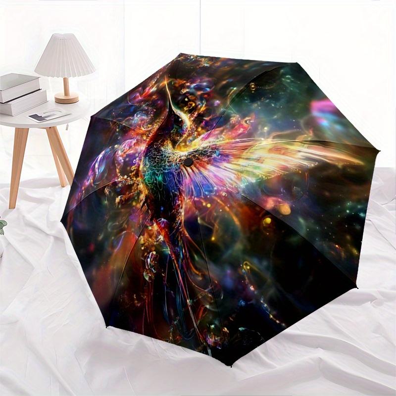 1pc Colorful Dreams Enchanted Hummingbird Pattern Automatic 3-Fold Umbrella, 8 Iron Frames, High-Value Folding Umbrella, Suitable for Office, Tra
1pc Colorful Dreams Enchanted Hummingbird Pattern Automatic 3-Fold Umbrella, 8 Iron Frames, High-Value Folding Umbrella, Suitable for Office, Tra