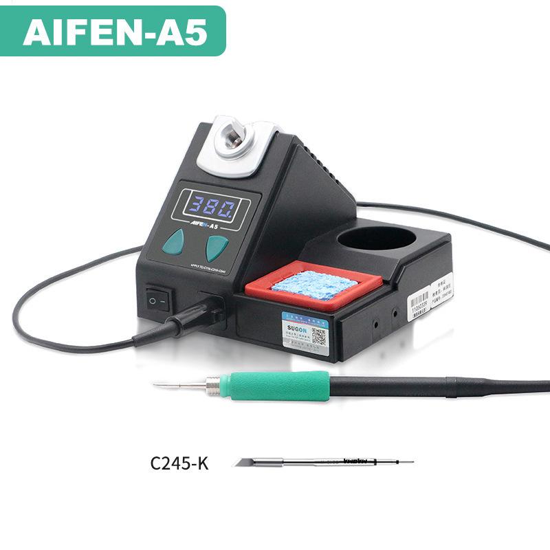 Aifeng A5 Soldering Station - Quick Heating, Automatic Sleep, Instant Tin Melt, 2023 Model Electric Soldering Iron.
Aifeng A5 Soldering Station - Quick Heating, Automatic Sleep, Instant Tin Melt, 2023 Model Electric Soldering Iron.