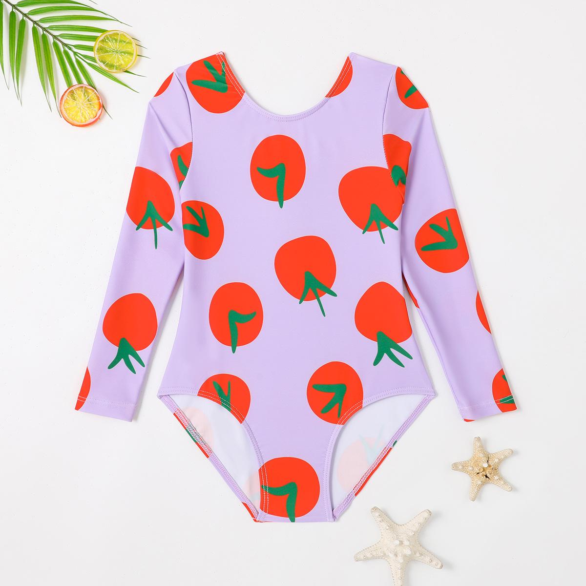 Слитный купальник с длинным рукавом для девочек с защитой от солнца - Дизайн Помидор (2025) 6 Years фиолетовый
Слитный купальник с длинным рукавом для девочек с защитой от солнца - Дизайн Помидор (2025) 6 Years фиолетовый