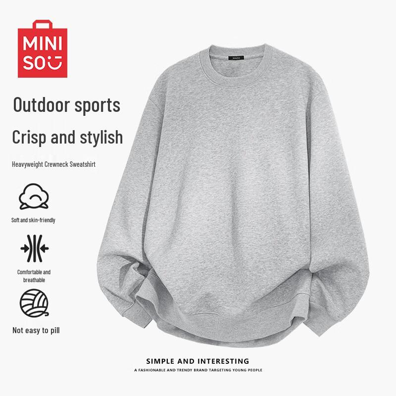 MINISO Men s American Style Round Neck Terry Sweatshirt L
MINISO Men s American Style Round Neck Terry Sweatshirt L