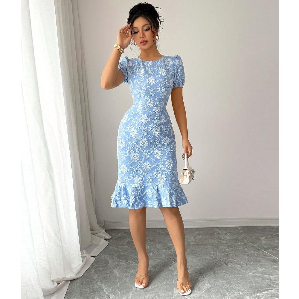 Женское летнее платье для вечеринки с цветочной вышивкой, летнее платье для офисных леди с круглым вырезом и коротким рукавом, однотонное облегающее элегантное платье-бодикон XL
Женское летнее платье для вечеринки с цветочной вышивкой, летнее платье для офисных леди с круглым вырезом и коротким рукавом, однотонное облегающее элегантное платье-бодикон XL