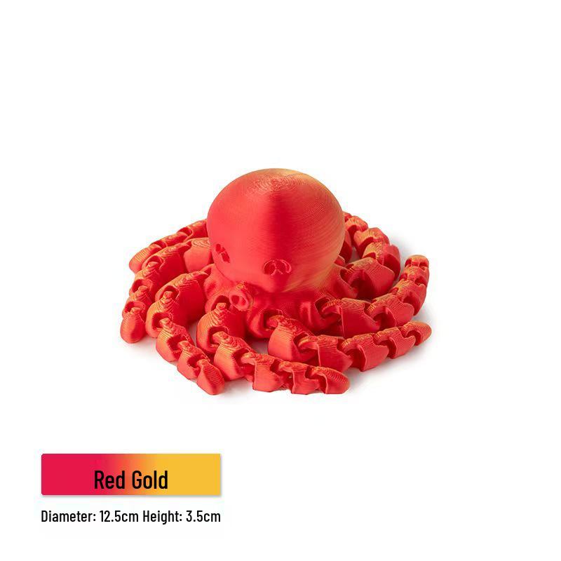 3D Printed Realistic Articulated Octopus Toy Figure for Kids 12.5cm x 12.5cm x 3.5cm
3D Printed Realistic Articulated Octopus Toy Figure for Kids 12.5cm x 12.5cm x 3.5cm