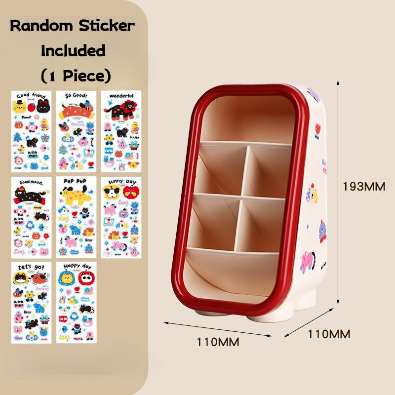 Cute Cartoon Desktop Stationery Storage Box Makeup Brush Jewelry Organizer Pen Holder Plastic Pen Box Spacious Desk Storage червоний
Cute Cartoon Desktop Stationery Storage Box Makeup Brush Jewelry Organizer Pen Holder Plastic Pen Box Spacious Desk Storage червоний