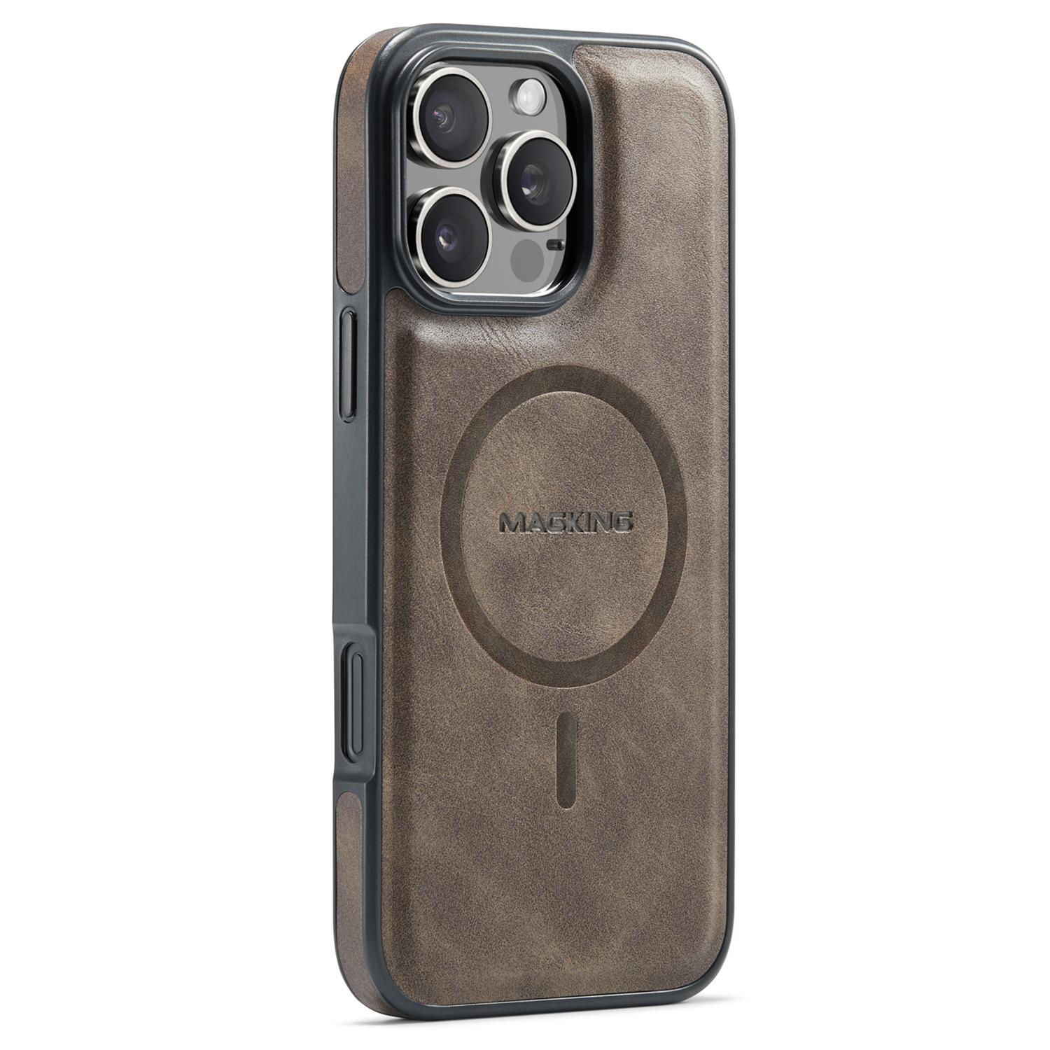MAGKING K1 Series для iPhone 16 Pro Магнитный чехол PC+TPU+PU кожаный чехол для телефона Coffee
MAGKING K1 Series для iPhone 16 Pro Магнитный чехол PC+TPU+PU кожаный чехол для телефона Coffee