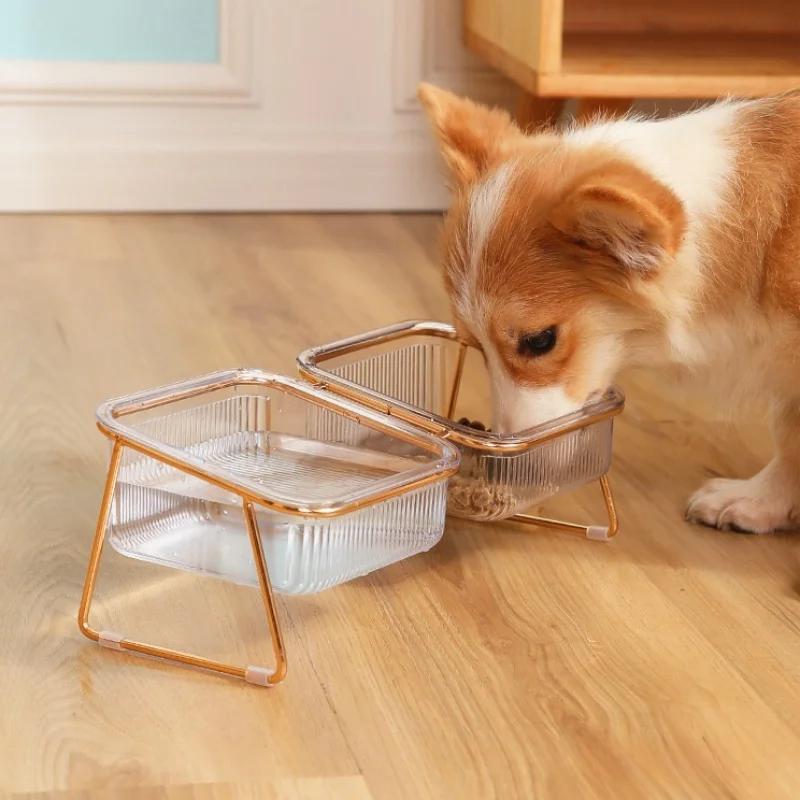 Pet Double Bowl Transparent Dog Feeder High Foot Cat Bowl Drink Water Cat Food Basin Dog Pet Easy to Clean Dog Bowl Supplies
Pet Double Bowl Transparent Dog Feeder High Foot Cat Bowl Drink Water Cat Food Basin Dog Pet Easy to Clean Dog Bowl Supplies