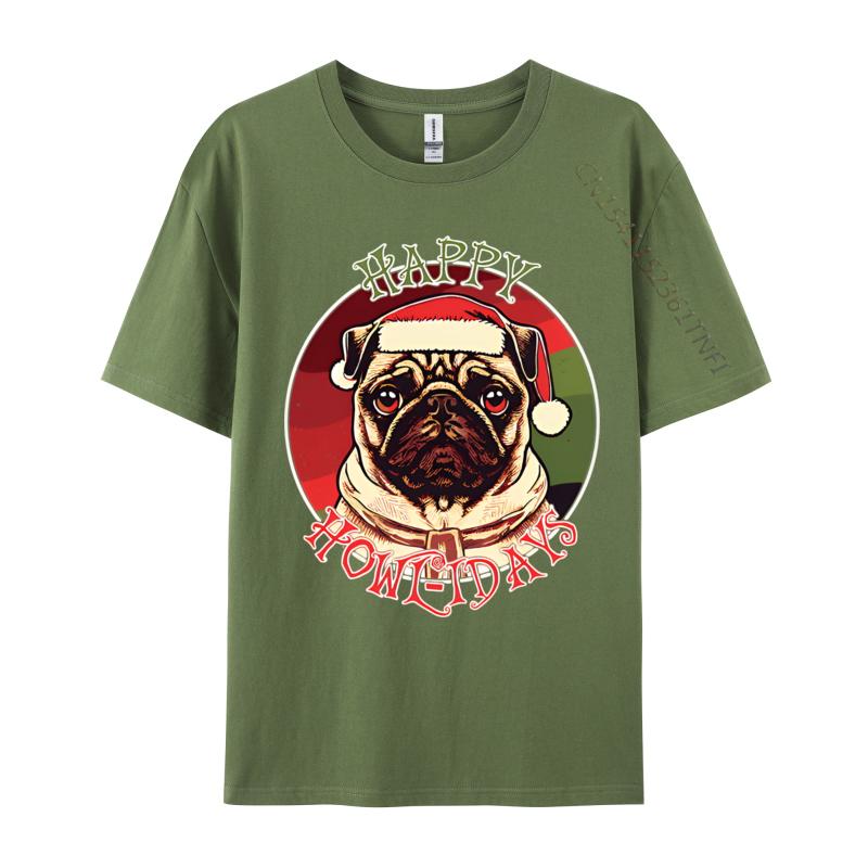 Happy Howlidays Funny Christmas Pug Tshirt Top Tshirts for Men Leisure Tops Cotton Shirt Kpop Mens Korean Fashion 4XL
Happy Howlidays Funny Christmas Pug Tshirt Top Tshirts for Men Leisure Tops Cotton Shirt Kpop Mens Korean Fashion 4XL