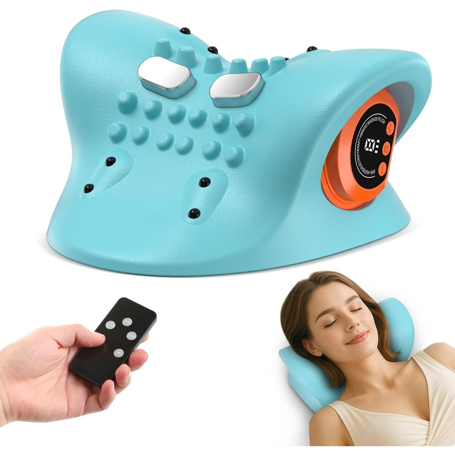Neck Massager Portable Massager with Heat & Ergonomic Stretch–Adjustable Intensity for Neck & Shoulder Relaxation at Home,Office,Travel W
Neck Massager Portable Massager with Heat & Ergonomic Stretch–Adjustable Intensity for Neck & Shoulder Relaxation at Home,Office,Travel W