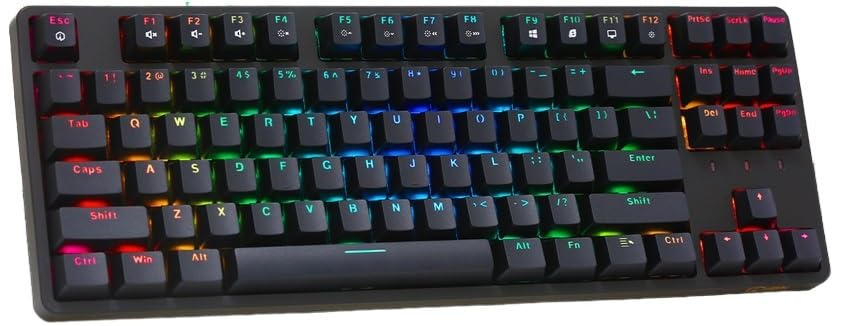 IROK FE87 Gaming Keyboard Red Axis RGB Quiet 87 Keys Tenkeyless English Layout Wired USB Mechanical Keyboard Hot Swap Floating Keyboard Magnetic Cover
IROK FE87 Gaming Keyboard Red Axis RGB Quiet 87 Keys Tenkeyless English Layout Wired USB Mechanical Keyboard Hot Swap Floating Keyboard Magnetic Cover