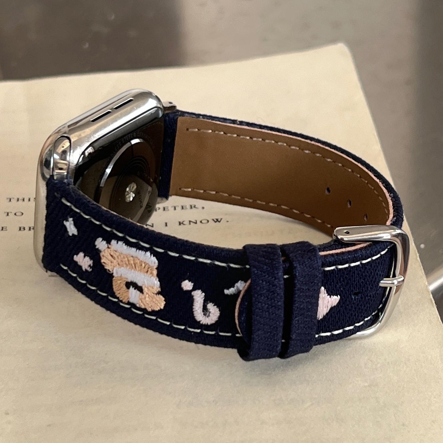 Джинсовий ремінець для Apple Watch Series 10 9 8 7 SE 6 5 4 3 2 1 42мм 41мм 40мм 38мм Вишитий ремінець з собачою зіркою Blue
Джинсовий ремінець для Apple Watch Series 10 9 8 7 SE 6 5 4 3 2 1 42мм 41мм 40мм 38мм Вишитий ремінець з собачою зіркою Blue
