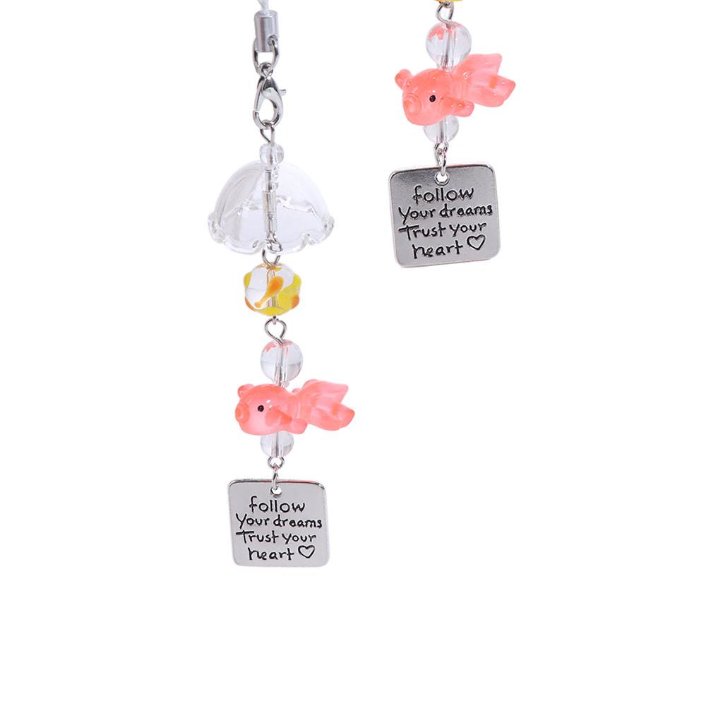 Letter Goldfish Bead Keychain Bag Hanging Bead Phone Chain Gifts Key Ring Students Colorful Bead
Letter Goldfish Bead Keychain Bag Hanging Bead Phone Chain Gifts Key Ring Students Colorful Bead