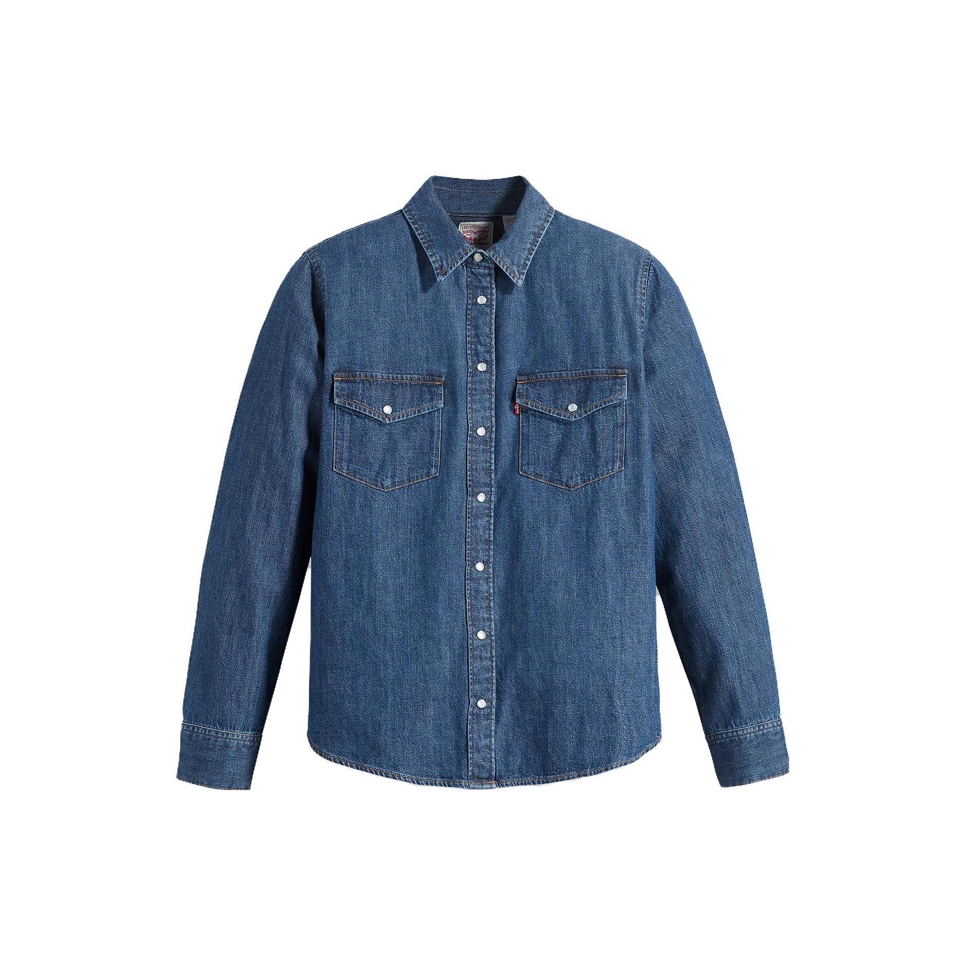 Рубашка джинсовая с длинным рукавом Levis Solid Color Button Square Neck с квадратным вырезом, женская, синяя 16786-0016
Рубашка джинсовая с длинным рукавом Levis Solid Color Button Square Neck с квадратным вырезом, женская, синяя 16786-0016