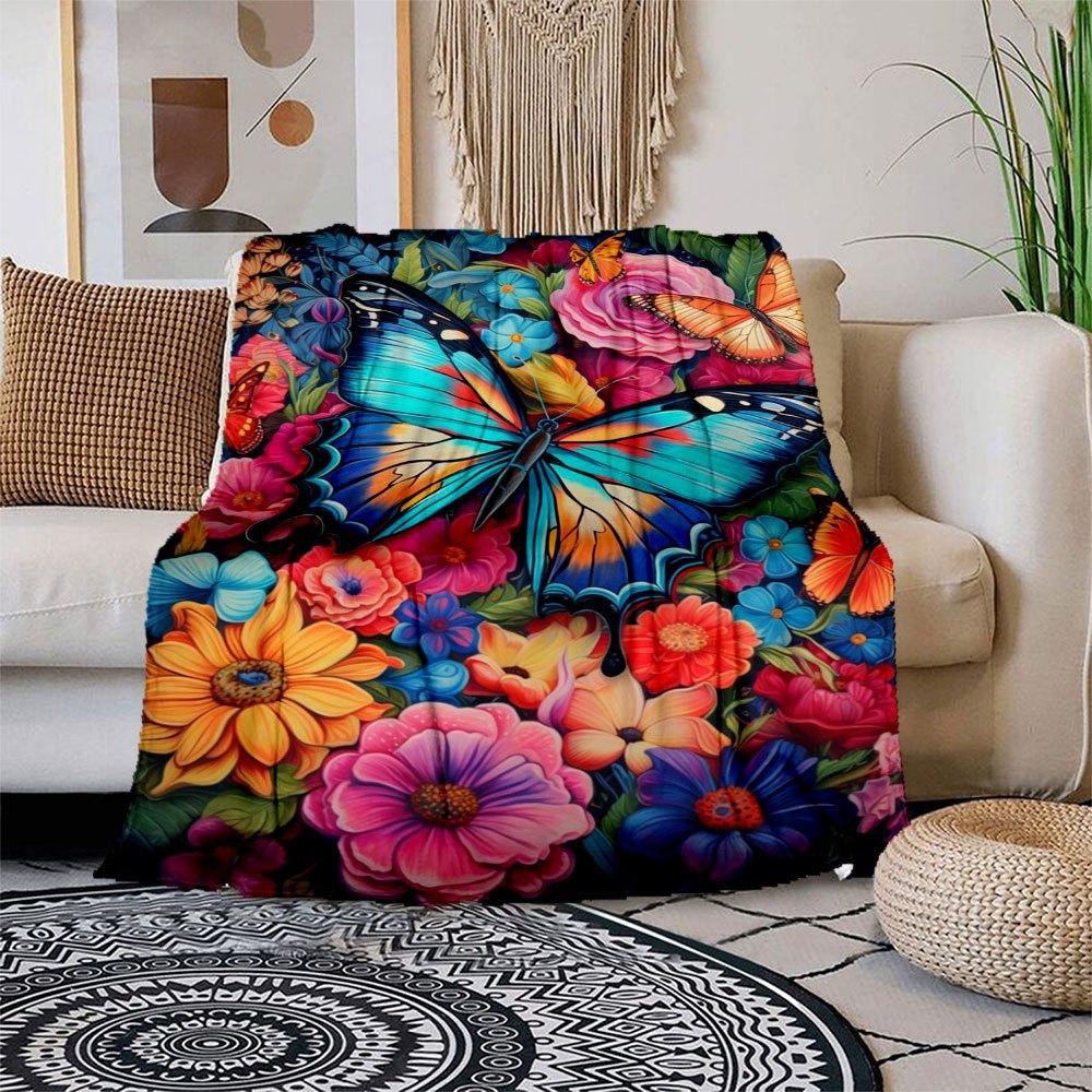 Colorful Butterfly Garden Wall Art Print Blanket Flannel Throw Blanket for Sofa, Bed, Travel, Camping, Office, Couch, Chair, And Bed Gift f 150x180cm
Colorful Butterfly Garden Wall Art Print Blanket Flannel Throw Blanket for Sofa, Bed, Travel, Camping, Office, Couch, Chair, And Bed Gift f 150x180cm