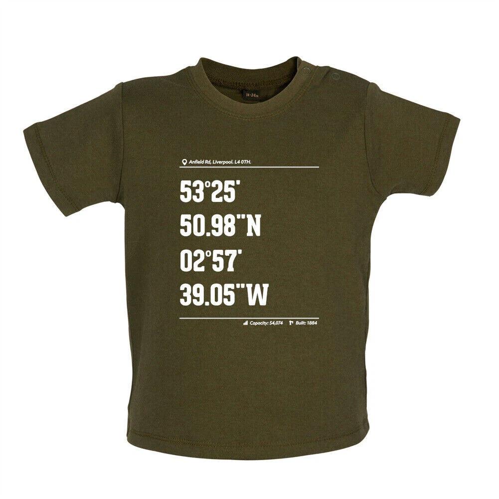 Stadium Coordinates Liverpool - Baby Kids Boys Girls Unisex T-Shirt / Babygrow - LCFC Reds Football 100
Stadium Coordinates Liverpool - Baby Kids Boys Girls Unisex T-Shirt / Babygrow - LCFC Reds Football 100
