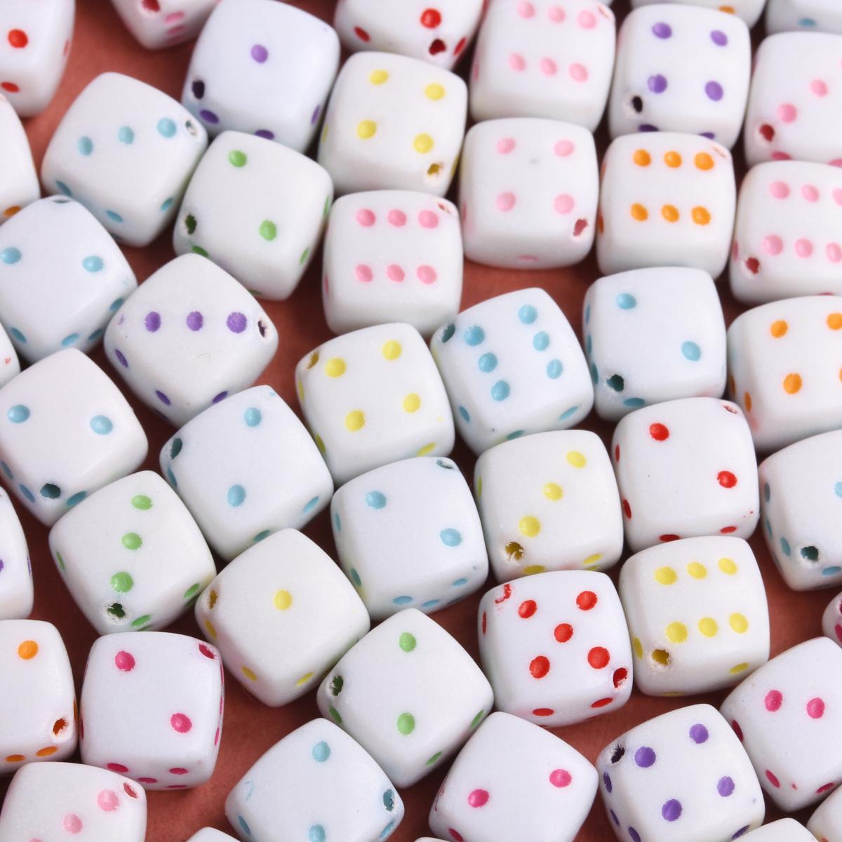 Two Colors Dice Beads with small hole For Jewelry Making Accessories 10pcs/lot Acrylic Spacer Beads DIY Bracelet Necklace Square Shape
Two Colors Dice Beads with small hole For Jewelry Making Accessories 10pcs/lot Acrylic Spacer Beads DIY Bracelet Necklace Square Shape