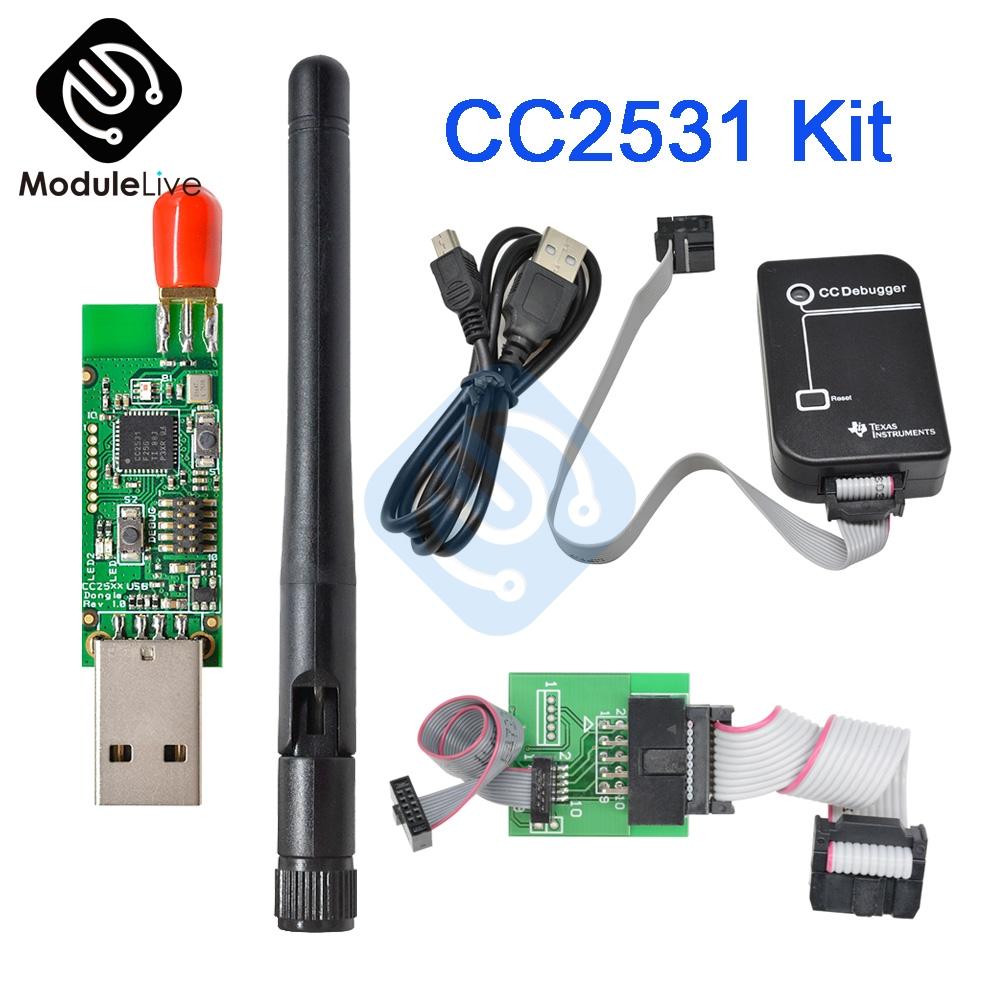 CC2531 Zigbee Emulator CC-Debugger USB Programmer Connector Downloader Cable CC2540 CC2531 Sniffer with Antenna Bluetooth Module
CC2531 Zigbee Emulator CC-Debugger USB Programmer Connector Downloader Cable CC2540 CC2531 Sniffer with Antenna Bluetooth Module