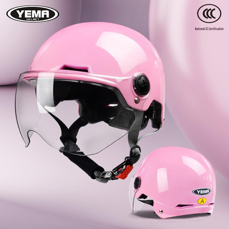3C Certified Unisex Electric Motorcycle Half Helmet, Summer Sun Protection, All-Season Universal Cap for Scooters One Size
3C Certified Unisex Electric Motorcycle Half Helmet, Summer Sun Protection, All-Season Universal Cap for Scooters One Size