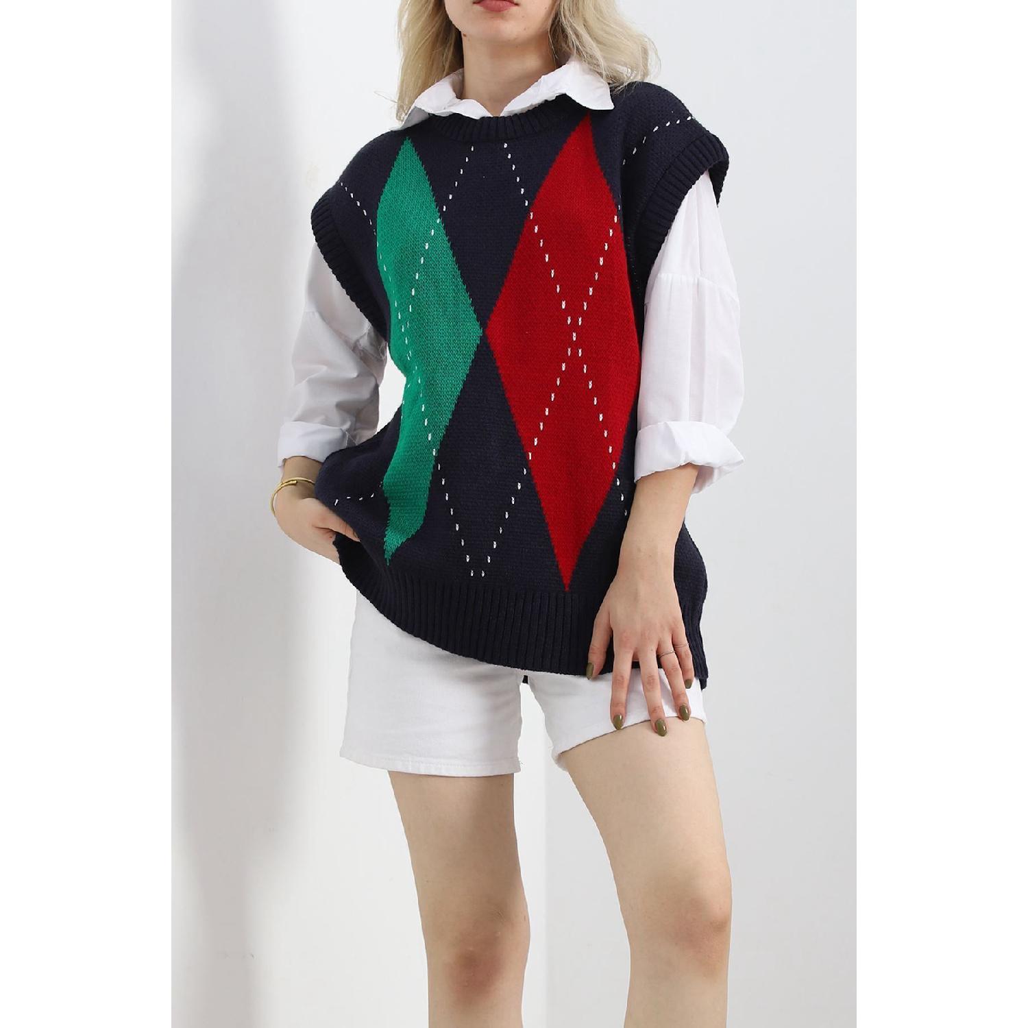 Crew Neck Ethnic Plaid Patterned Comfort Model Oversize Knitwear Sweater Long Sweater Hijab - 18593 Standart красный
Crew Neck Ethnic Plaid Patterned Comfort Model Oversize Knitwear Sweater Long Sweater Hijab - 18593 Standart красный