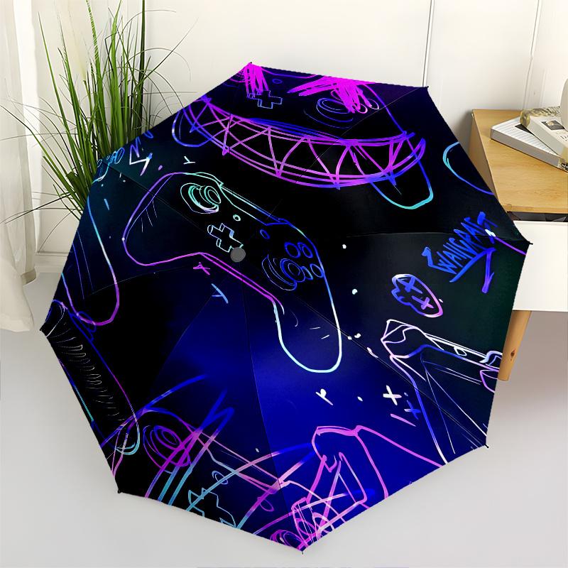 Gamer, Neon Automatic folding umbrella simple eight rib design, bright color pattern, durable iron frame, ideal for travel and outdoor, bea
Gamer, Neon Automatic folding umbrella simple eight rib design, bright color pattern, durable iron frame, ideal for travel and outdoor, bea