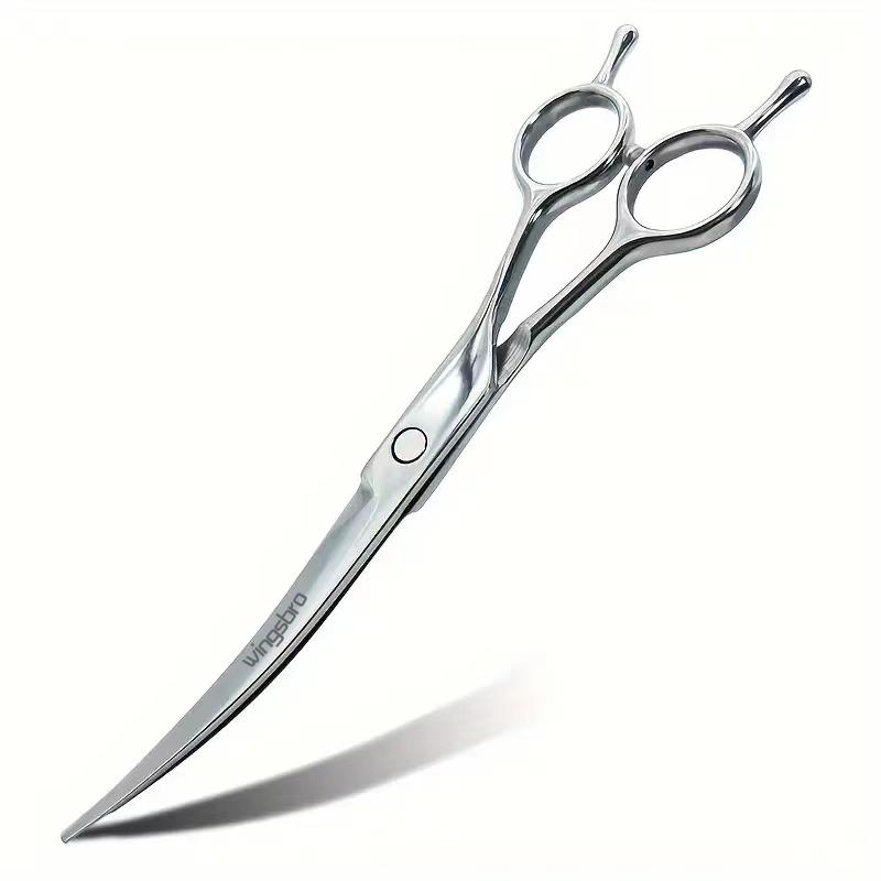 7.5 inches Double-tailed Up Curved Scissors for Pet Grooming, Professional Hair Trimming Shears
7.5 inches Double-tailed Up Curved Scissors for Pet Grooming, Professional Hair Trimming Shears