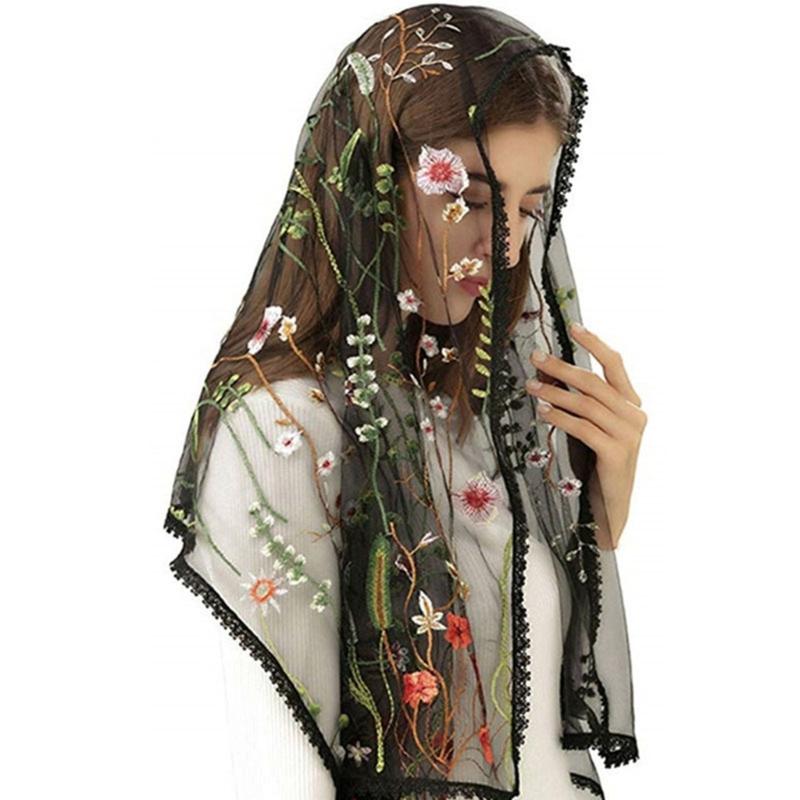Floral sheer Shawl Embroidered Floral Shawl Headscarf Tudung Hijab Headcovering Scarf Church Shawl Wraps For Women
Floral sheer Shawl Embroidered Floral Shawl Headscarf Tudung Hijab Headcovering Scarf Church Shawl Wraps For Women