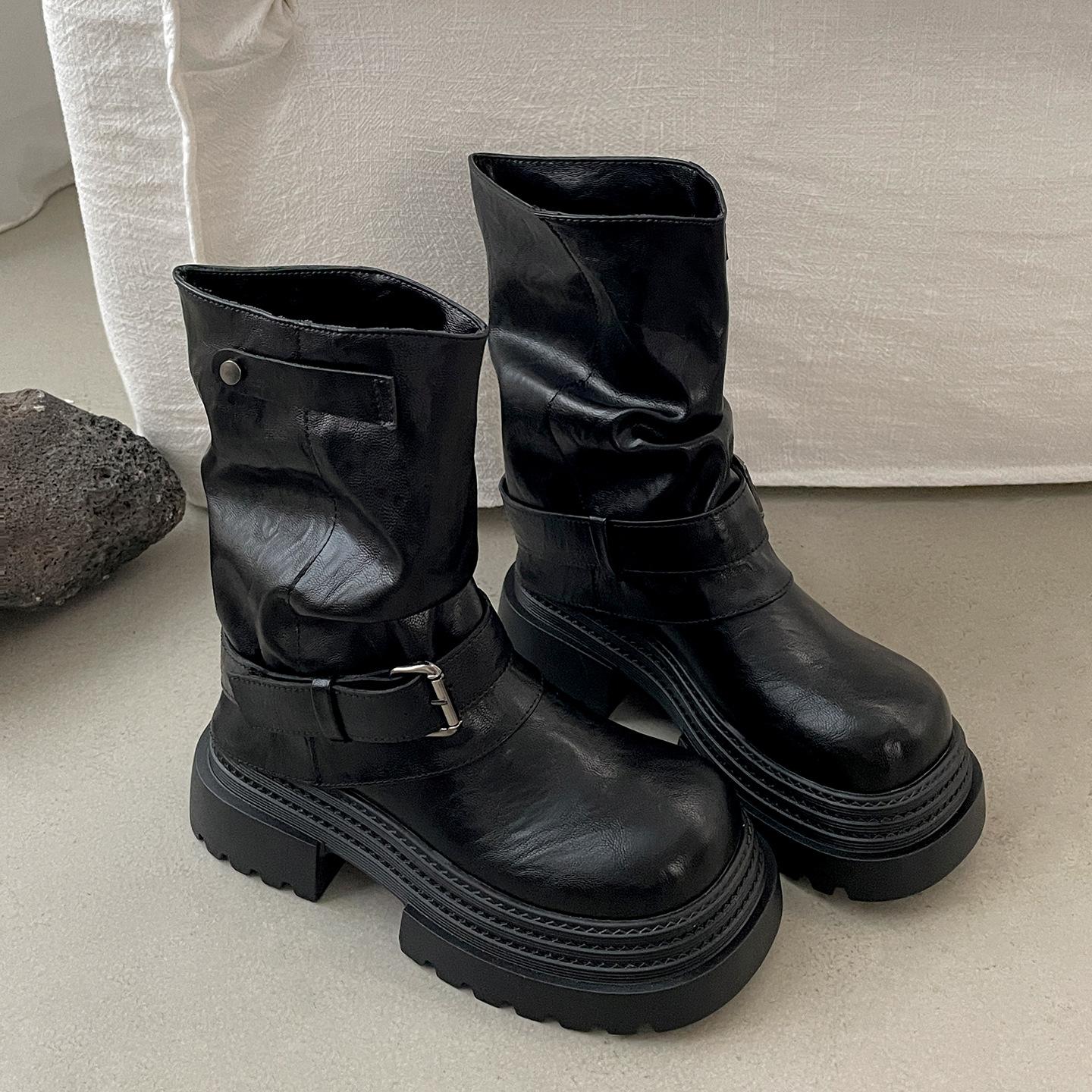 Black British style small man heightened platform Martin boots women s 2025 new summer retro trouser short boots 35 чёрный
Black British style small man heightened platform Martin boots women s 2025 new summer retro trouser short boots 35 чёрный