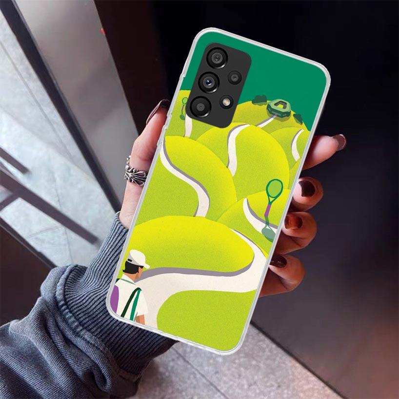 Tennis Sport Phone Case For Samsung Galaxy A12 A52S A42 A32 A22 A51 A50 Note 20 Ultra 10 S10 Plus A71 A70 A31 A30 A10S Galaxy A1 Samsung S10
Tennis Sport Phone Case For Samsung Galaxy A12 A52S A42 A32 A22 A51 A50 Note 20 Ultra 10 S10 Plus A71 A70 A31 A30 A10S Galaxy A1 Samsung S10