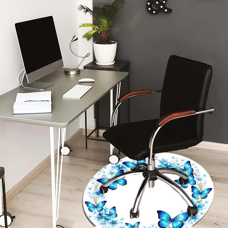 1pc Office Carpet Chair Mats Blue Butterfly Floral Wreath Design Perfect for Decorating Office Chairss, Or Bedrooms.YDT380 80cm by 80cm
1pc Office Carpet Chair Mats Blue Butterfly Floral Wreath Design Perfect for Decorating Office Chairss, Or Bedrooms.YDT380 80cm by 80cm