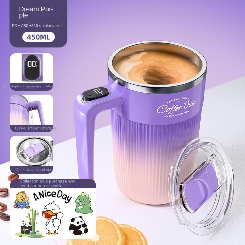 Full automatic mixing cup 2025 new 316 stainless steel lazy coffee cup magnetic rotation for high-value girls
Full automatic mixing cup 2025 new 316 stainless steel lazy coffee cup magnetic rotation for high-value girls
