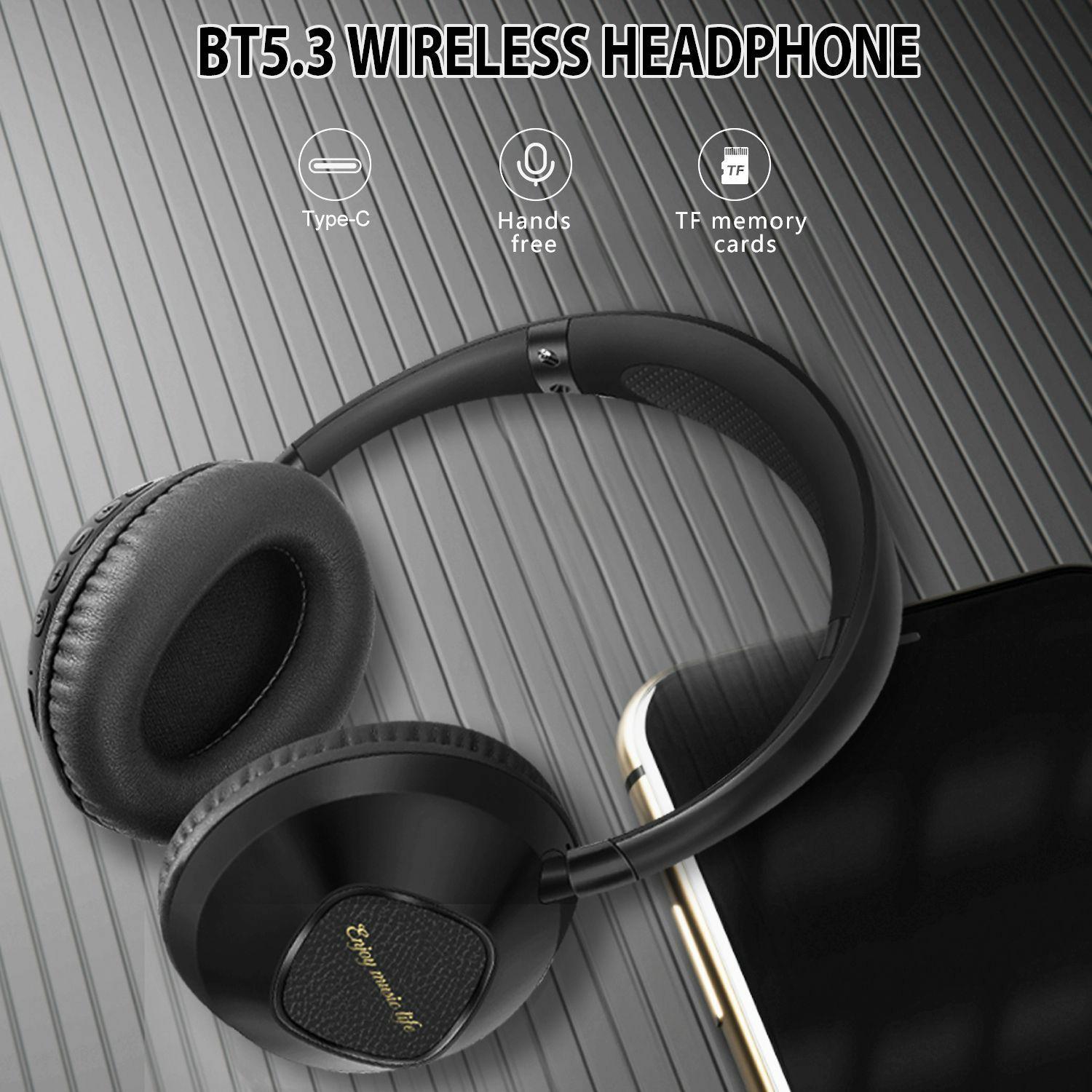 AKZ-18 Over-Ear Headphones Support TF Card HiFi Sound Wireless Bluetooth-compatible Headset Black
AKZ-18 Over-Ear Headphones Support TF Card HiFi Sound Wireless Bluetooth-compatible Headset Black