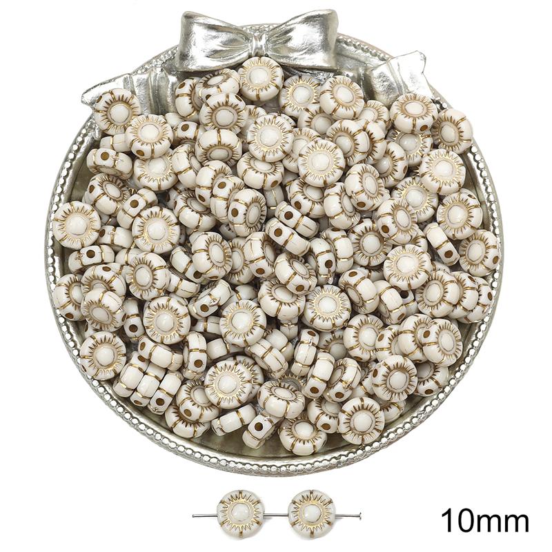 Акрилові намистини Бароко Ретро Золоті У формі квітки Плоскі круглі намистини для виготовлення ювелірних виробів DIY Браслети Намисто 10.0mm 50pcs білий
Акрилові намистини Бароко Ретро Золоті У формі квітки Плоскі круглі намистини для виготовлення ювелірних виробів DIY Браслети Намисто 10.0mm 50pcs білий