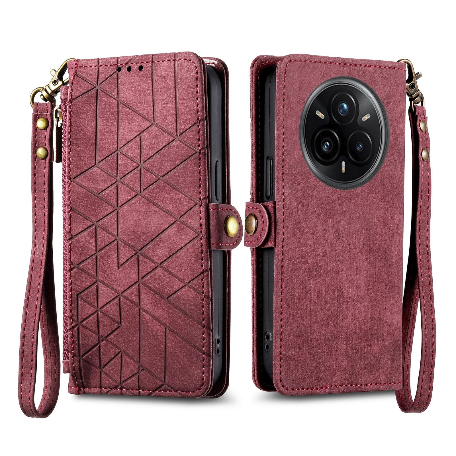 For Realme 14 Pro+ 5G Zipper Wallet Case Geometry Lines Leather Phone Cover with Strap Green
For Realme 14 Pro+ 5G Zipper Wallet Case Geometry Lines Leather Phone Cover with Strap Green