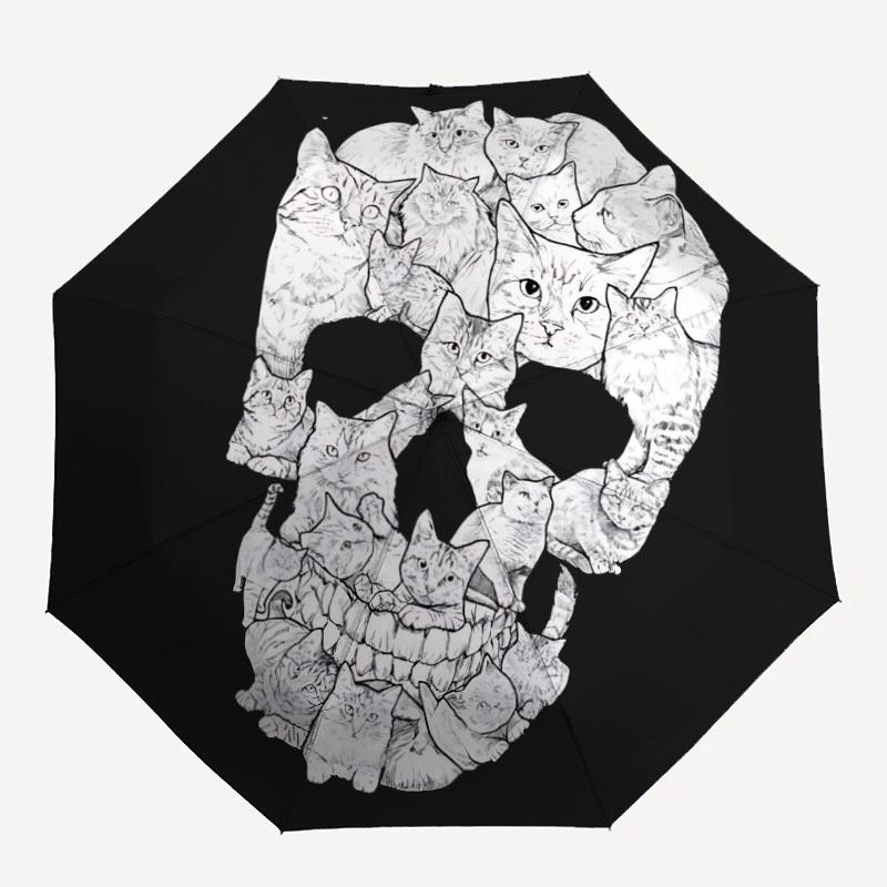 1pc Cat SkullAutomatic Folding Umbrella, Portable Collapsible Design, Casual Outdoor Accessory, for All Seasons 068
1pc Cat SkullAutomatic Folding Umbrella, Portable Collapsible Design, Casual Outdoor Accessory, for All Seasons 068