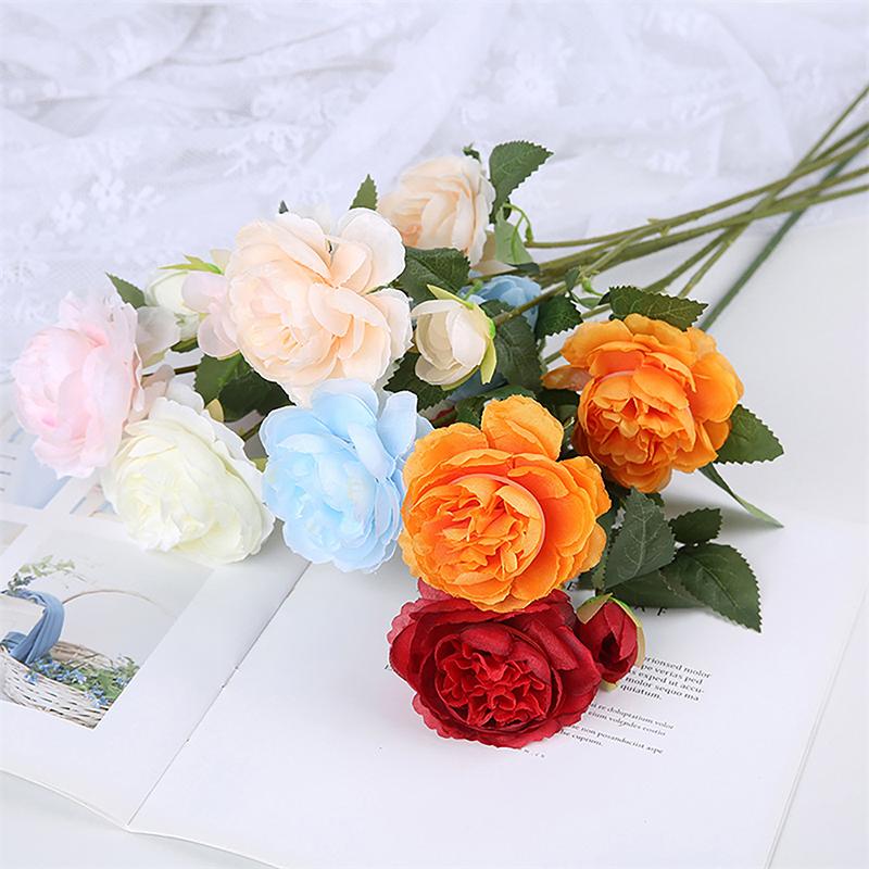 European Style 3Heads Artificial Peony Flower Bouquet For Home Garden Living Room Decoration Wedding Party Supplies Fake Flowers
European Style 3Heads Artificial Peony Flower Bouquet For Home Garden Living Room Decoration Wedding Party Supplies Fake Flowers