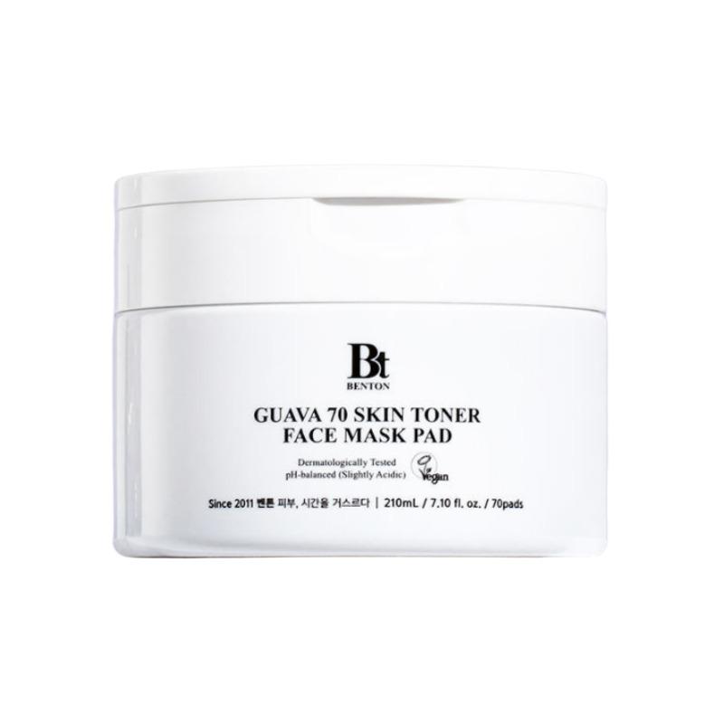 BENTON Guava 70 Skin Toner Soothing Pad Pack (70 Pads) – Panthenol Mega Calming Pads
BENTON Guava 70 Skin Toner Soothing Pad Pack (70 Pads) – Panthenol Mega Calming Pads