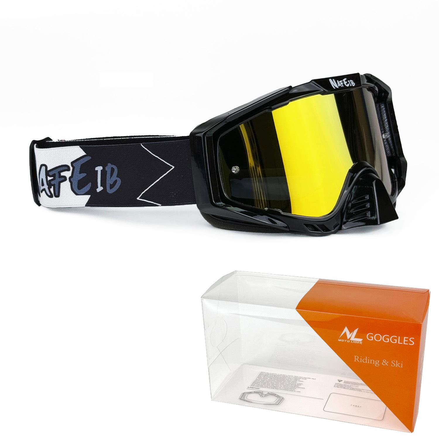 Full lacquer finish new product N5Off-road goggles set, glossy motorcycle glasses for men and women, outdoor riding goggles Black Frame—Red film
Full lacquer finish new product N5Off-road goggles set, glossy motorcycle glasses for men and women, outdoor riding goggles Black Frame—Red film