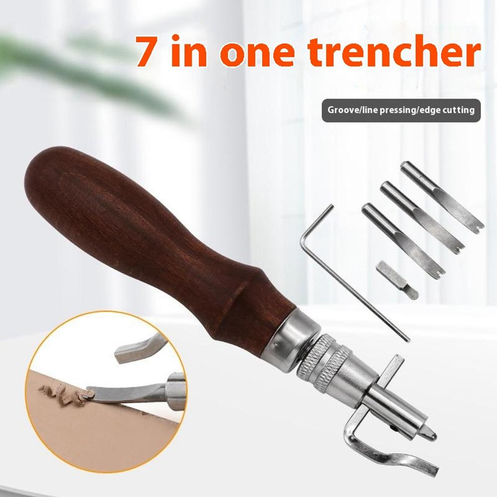 Leather Craft 7 in 1 Steel Groover Edge Beveler Creaser Leatherworking Hand Tool Type A
Leather Craft 7 in 1 Steel Groover Edge Beveler Creaser Leatherworking Hand Tool Type A