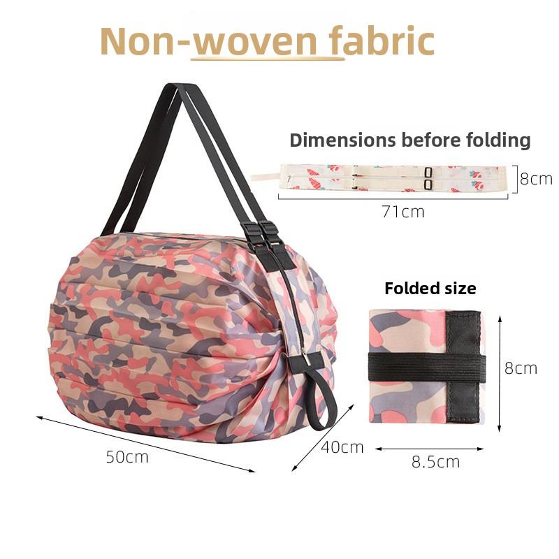 Foldable Shopping Bag - Travel Single-shoulder Portable Thick Version - Grocery Bag - Supermarket Bag - Large Capacity Handbag Camouflage powder
Foldable Shopping Bag - Travel Single-shoulder Portable Thick Version - Grocery Bag - Supermarket Bag - Large Capacity Handbag Camouflage powder