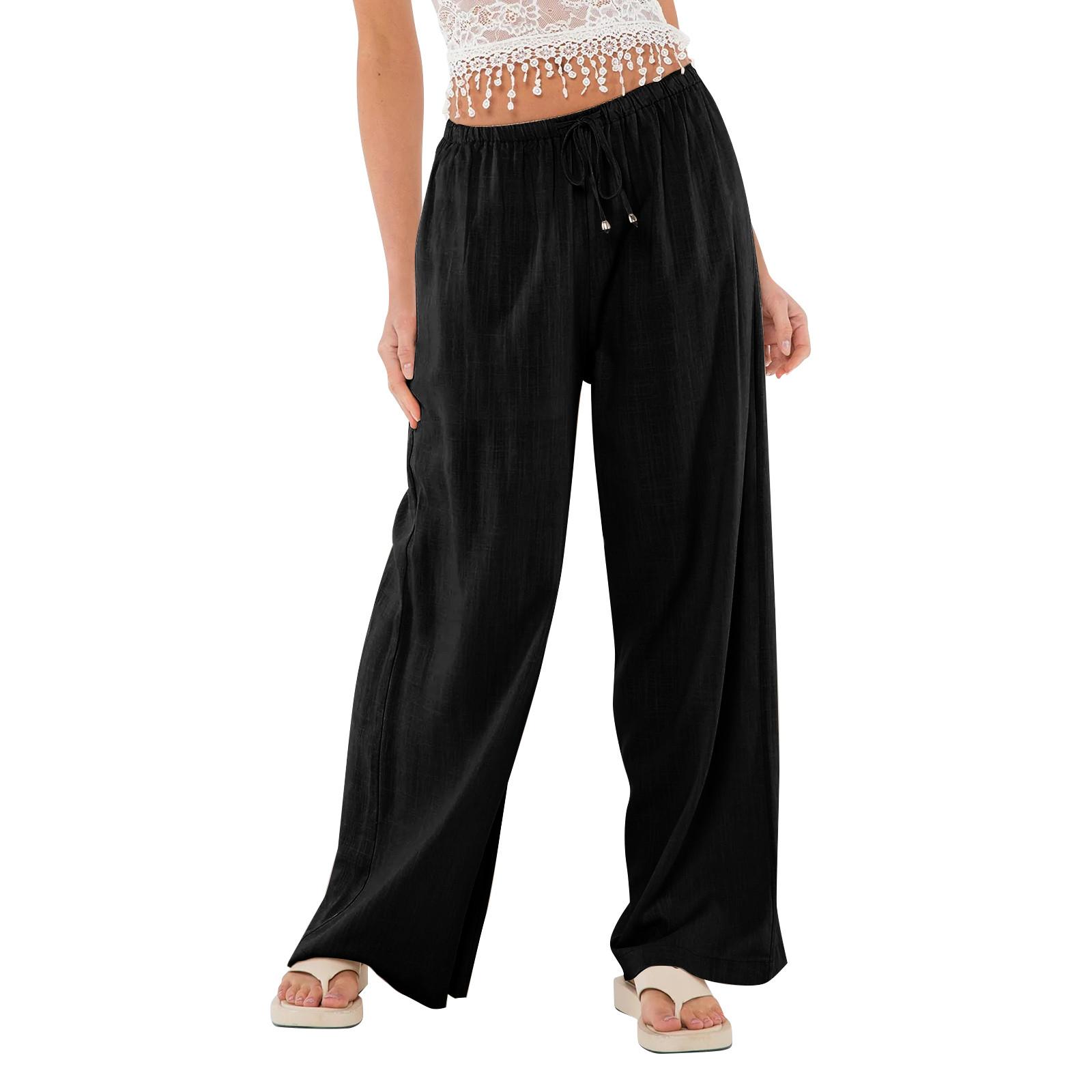 Женские однотонные дышащие повседневные свободные уличные брюки с карманами и прямыми штанинами со средней талией L чёрный
Женские однотонные дышащие повседневные свободные уличные брюки с карманами и прямыми штанинами со средней талией L чёрный