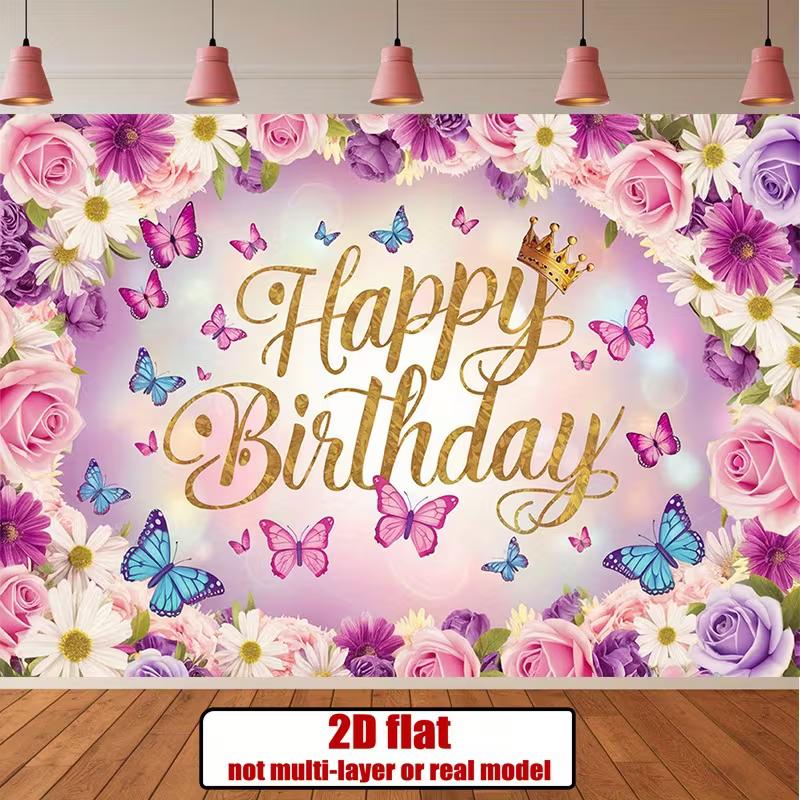 2D Pastel Pink & Purple Flower Frame Birthday Party Backdrop 47.2x31.5inch/120*80cm
2D Pastel Pink & Purple Flower Frame Birthday Party Backdrop 47.2x31.5inch/120*80cm