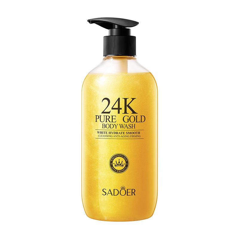 24K Gold Body Wash 500 мл SADOER Очищающий и увлажняющий ароматизированный гель для душа 1
24K Gold Body Wash 500 мл SADOER Очищающий и увлажняющий ароматизированный гель для душа 1
