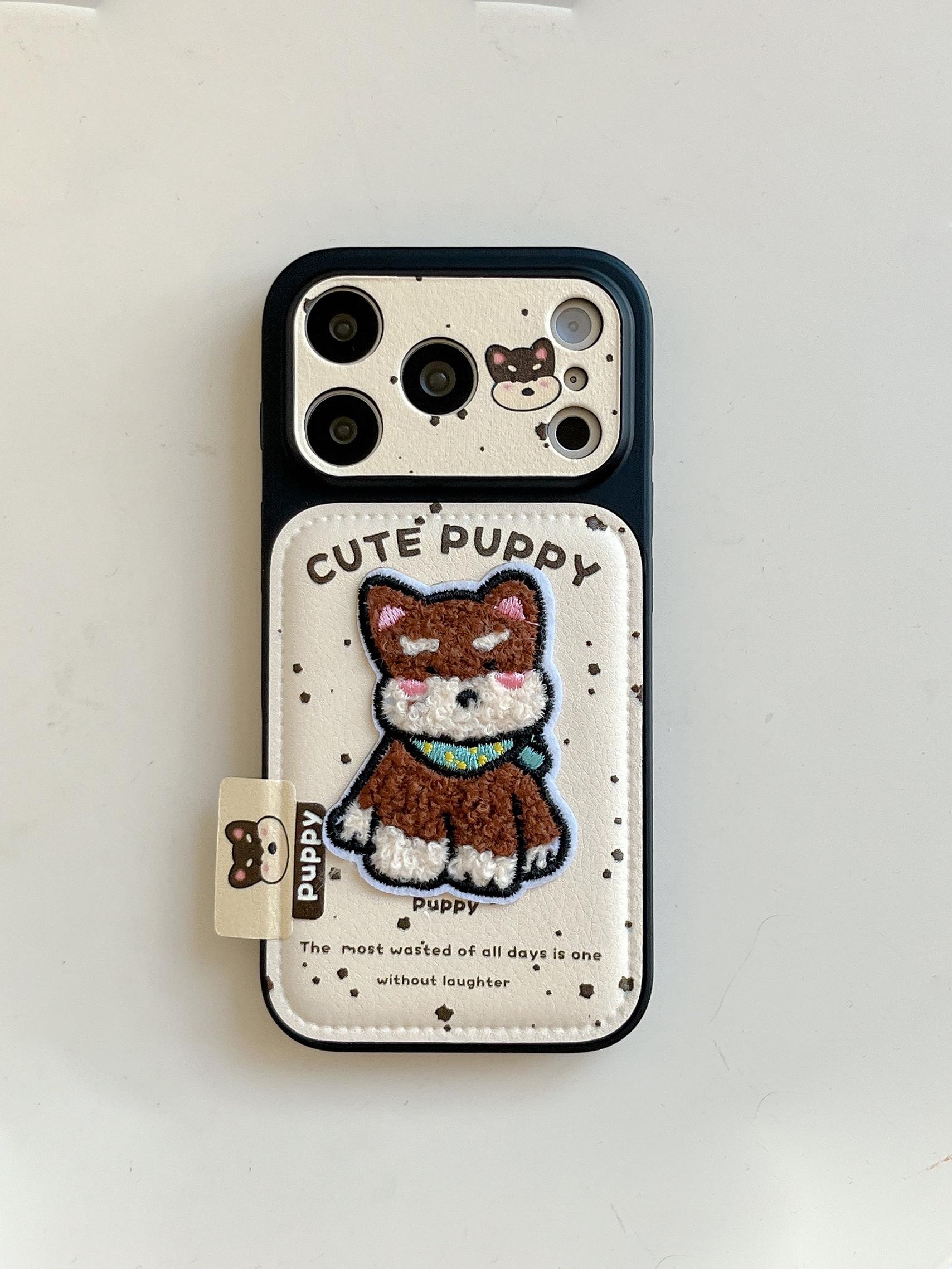 Cute Cartoon Puppy Fluffy Embroidery Design Sweet Shockproof Phone Case for iPhone 17 16 15 14 11 12 13 Pro Max Plus Back Cover iPhone 14 Pro
Cute Cartoon Puppy Fluffy Embroidery Design Sweet Shockproof Phone Case for iPhone 17 16 15 14 11 12 13 Pro Max Plus Back Cover iPhone 14 Pro