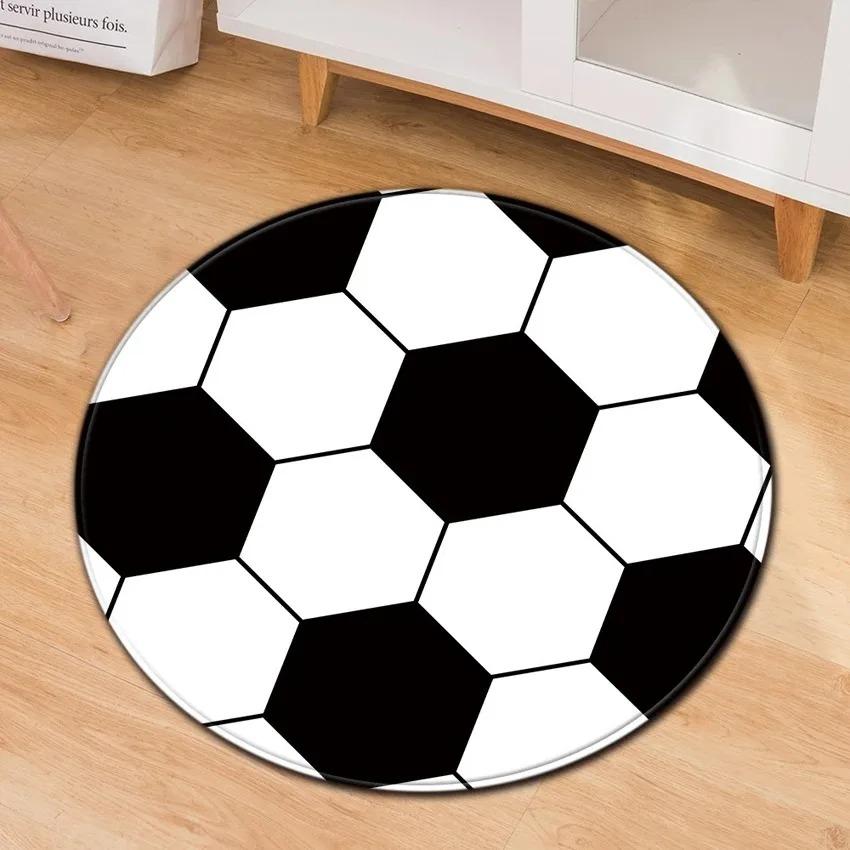 Soccer Sports Theme Ball Soccer Round Carpet Living Room Circle Floor Mat Washable Home Hallway Area Decor Rug Bathroom Doormat 40x40cm
Soccer Sports Theme Ball Soccer Round Carpet Living Room Circle Floor Mat Washable Home Hallway Area Decor Rug Bathroom Doormat 40x40cm