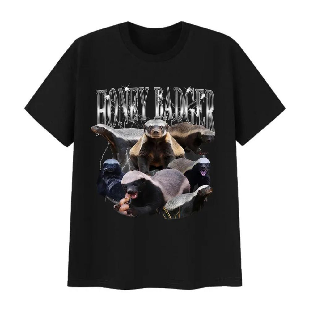 Honey Badger Funny Meme T Shirt Men s Women Vintage Fashion Cotton Short Sleeve T-shirts Oversized Clothing T-shirt S
Honey Badger Funny Meme T Shirt Men s Women Vintage Fashion Cotton Short Sleeve T-shirts Oversized Clothing T-shirt S