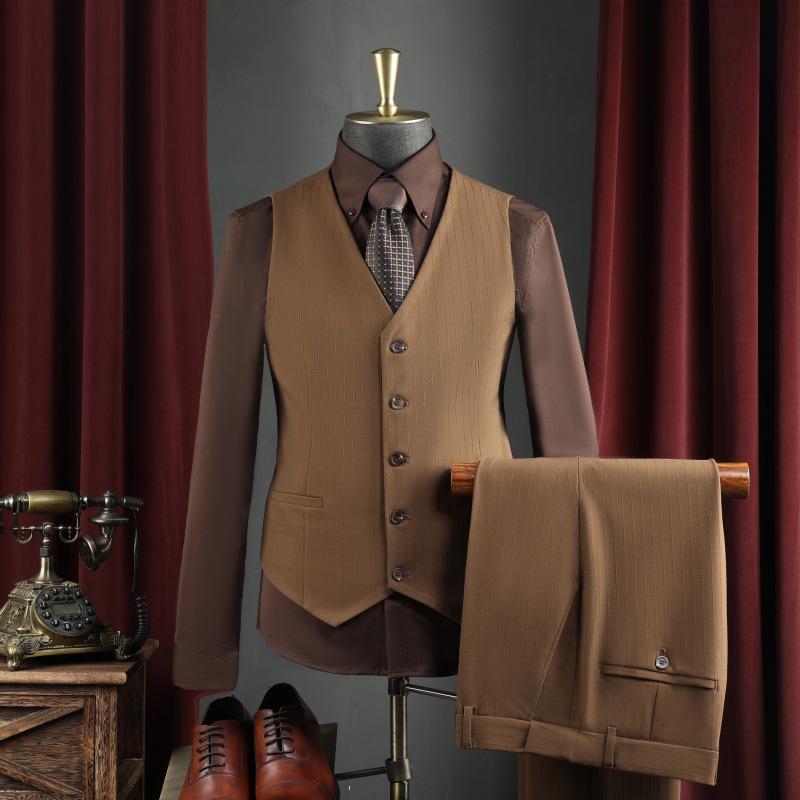 Premium Striped Men s Suit Set - Wrinkle-Resistant, Ideal for Weddings, Business, and Formal Wear 54/2XL/33 (135-145 jin)
Premium Striped Men s Suit Set - Wrinkle-Resistant, Ideal for Weddings, Business, and Formal Wear 54/2XL/33 (135-145 jin)