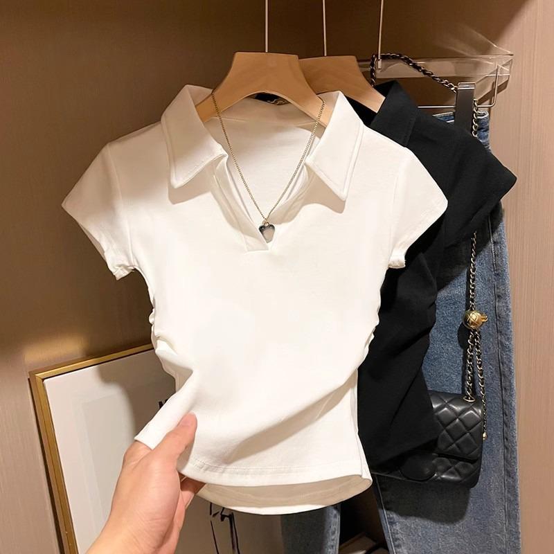 Cotton Summer Sexy Women s T Shirt Skinny Slim Basic Solid Crop Short Sleeve TShirtCasual Tee Women S белый
Cotton Summer Sexy Women s T Shirt Skinny Slim Basic Solid Crop Short Sleeve TShirtCasual Tee Women S белый