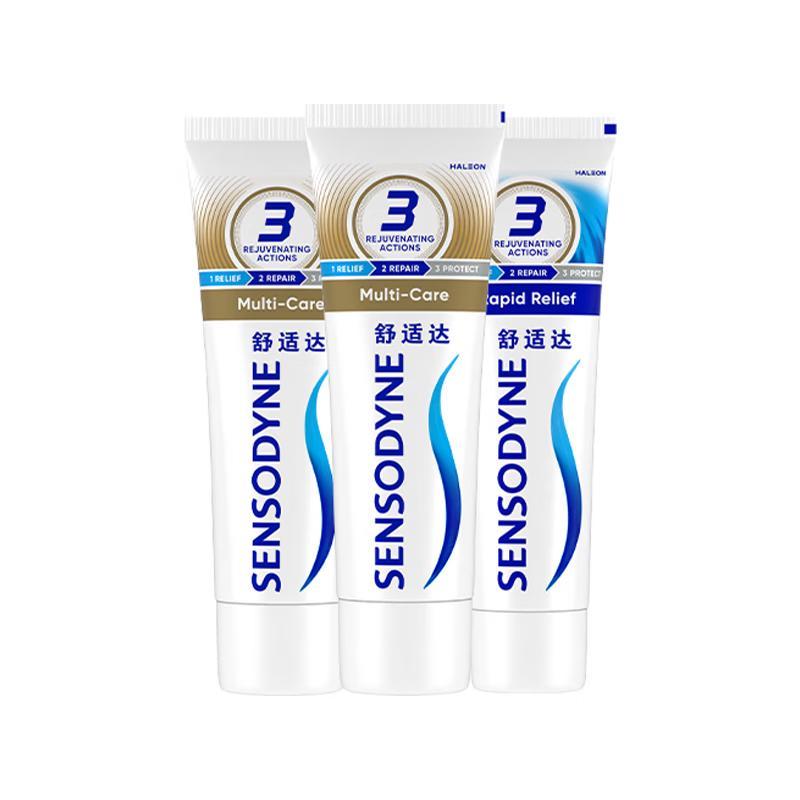 Sensodyne Multi-Action Rapid Relief Toothpaste Set
Sensodyne Multi-Action Rapid Relief Toothpaste Set