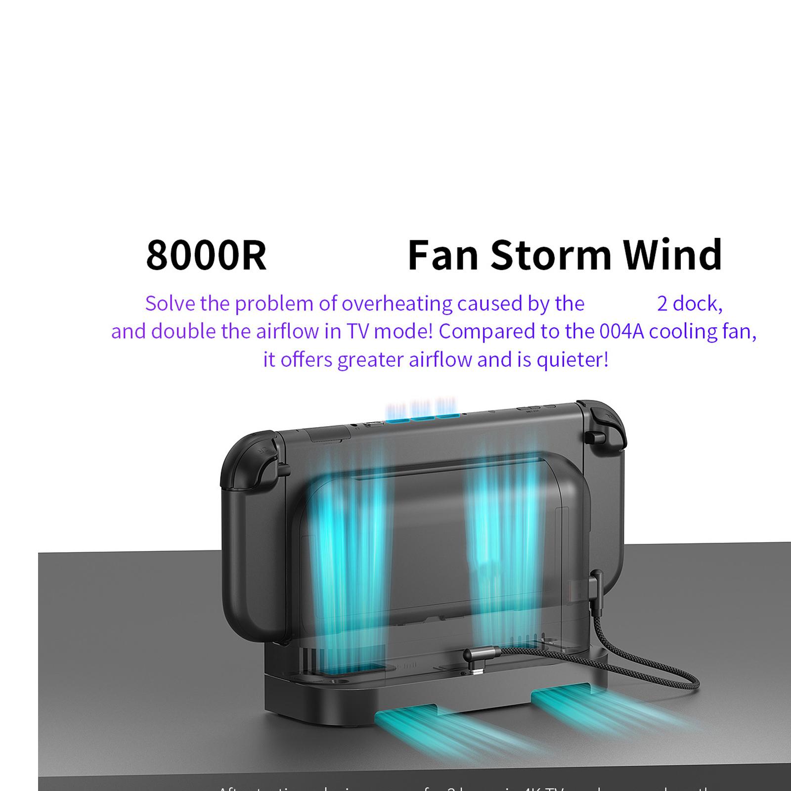 Cooling Fan with Controller Charging Plug,Quiet Fan Upgraded Adjustable 3-Speed for NS 2 Game Console Coolers 1
Cooling Fan with Controller Charging Plug,Quiet Fan Upgraded Adjustable 3-Speed for NS 2 Game Console Coolers 1