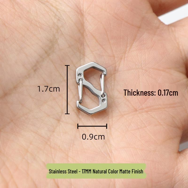 316 Stainless Steel Figure 8 Quick Release S-shaped Spring Buckle for Mini Keychain, Necklace, Bracelet - Adjustable Length.
316 Stainless Steel Figure 8 Quick Release S-shaped Spring Buckle for Mini Keychain, Necklace, Bracelet - Adjustable Length.