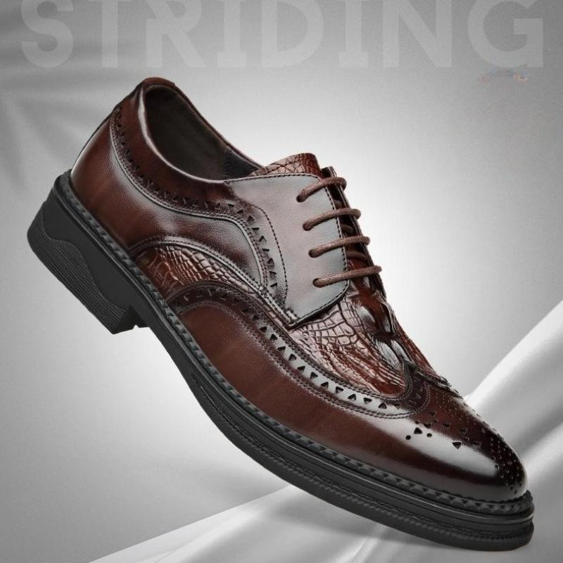 Summer Business Dress Shoes Men s Leather Brogue Shoes Pointed Party Trend Wedding Shoes Classic Formal Men Oxfords Lace Sandals 38 коричневий
Summer Business Dress Shoes Men s Leather Brogue Shoes Pointed Party Trend Wedding Shoes Classic Formal Men Oxfords Lace Sandals 38 коричневий
