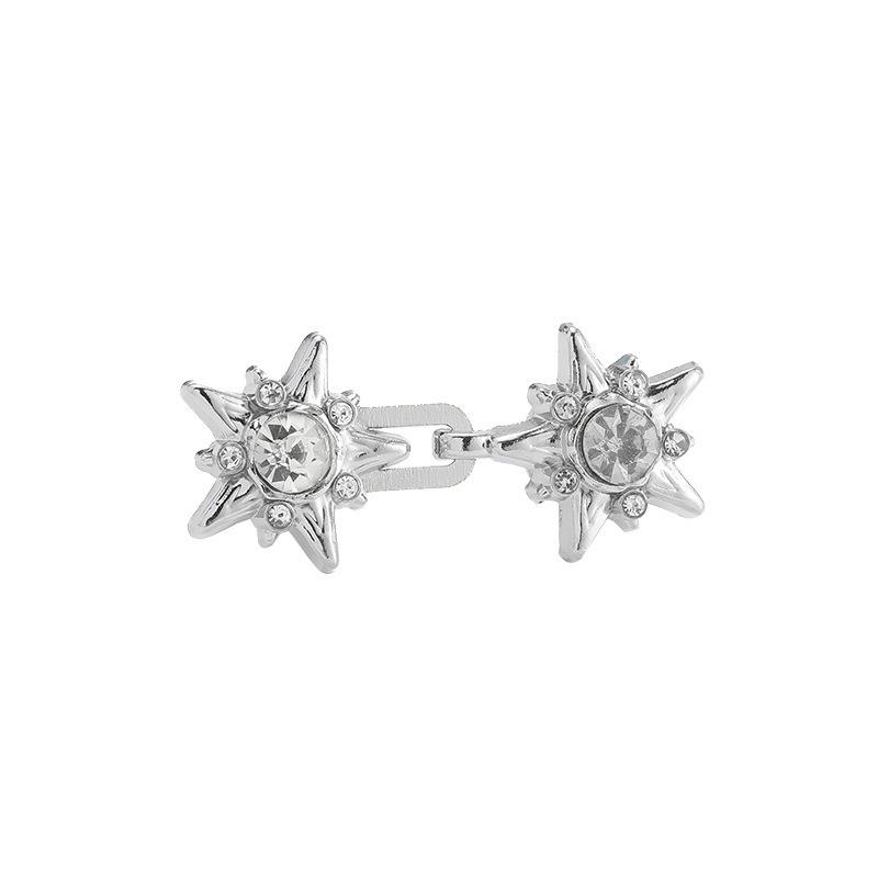 1Pair Star Diamond Jeans Button Adjustable Clips For Pant Skirts Waist Tightener Buckle Snap Button Retractable Button срібний
1Pair Star Diamond Jeans Button Adjustable Clips For Pant Skirts Waist Tightener Buckle Snap Button Retractable Button срібний